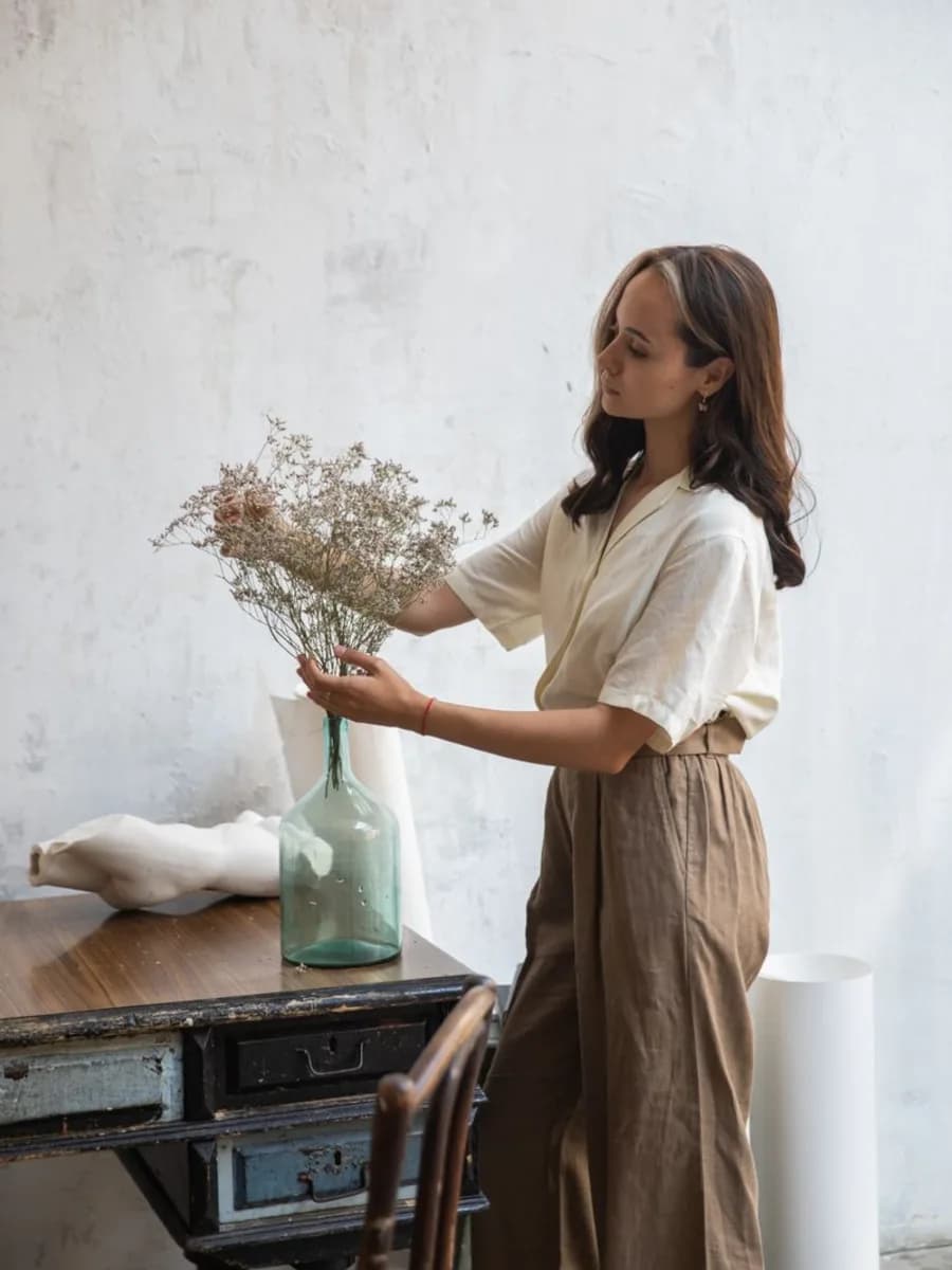 Haven Linen Drawstring Trouser